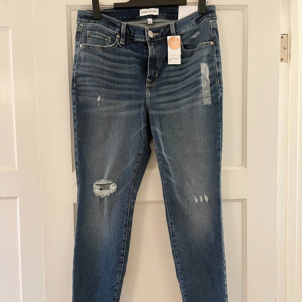 NWT Lane Bryant Signature Fit High Rise-Skinny Jeans 14